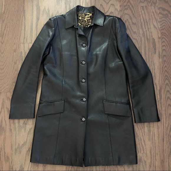 LORDS Hand Made USA Exclusively Leather Trench - Picture 1 of 9